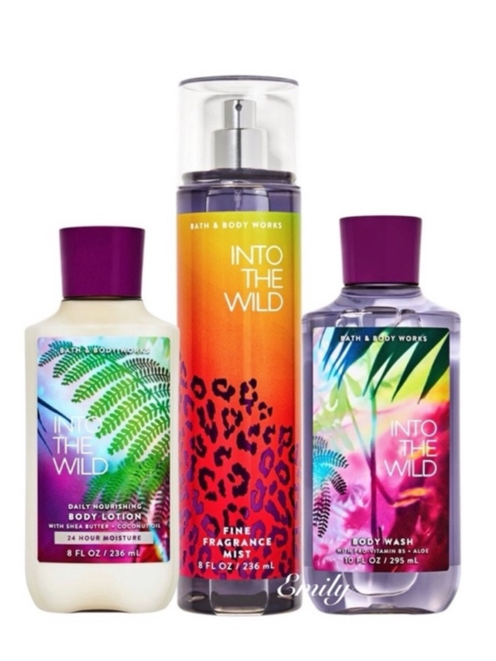 Bath & Body Works INTO THE WILD Body Care Set Trio